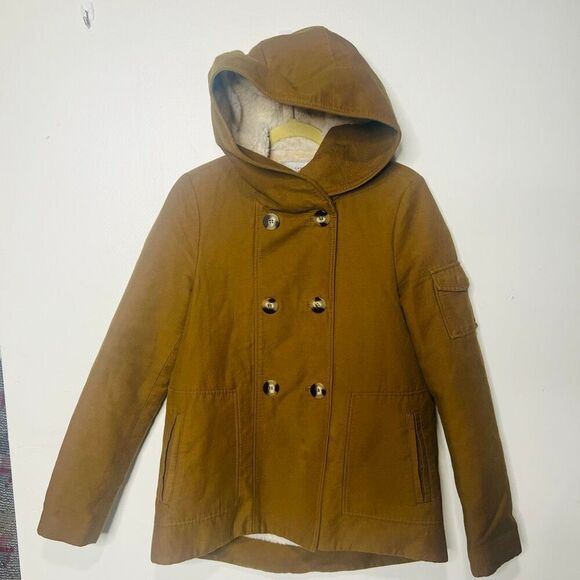 Zara Jackets & Blazers - Zara Trafaluc Outerwear Brown Green Cozy Lined Jacket Sz M Poly/Nylon Shell